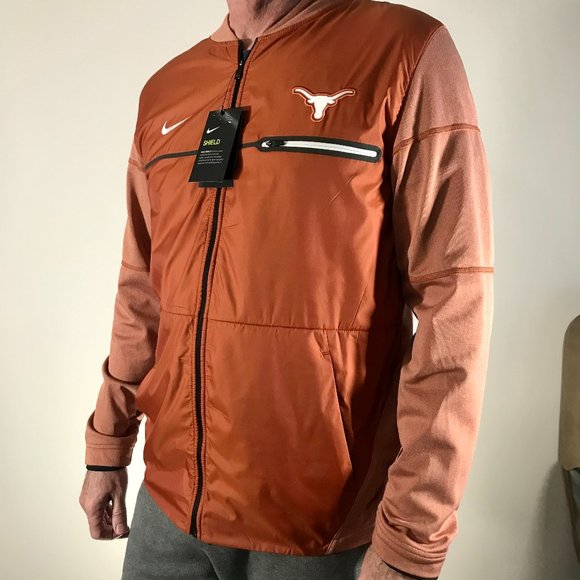 Nike Other - Nike Shield Texas Longhorns Full Zip Hybrid Jacket, Burnt Orange, Medium